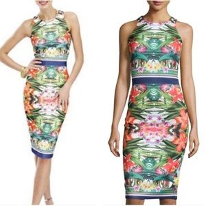 New York & Company tropical sheath dress